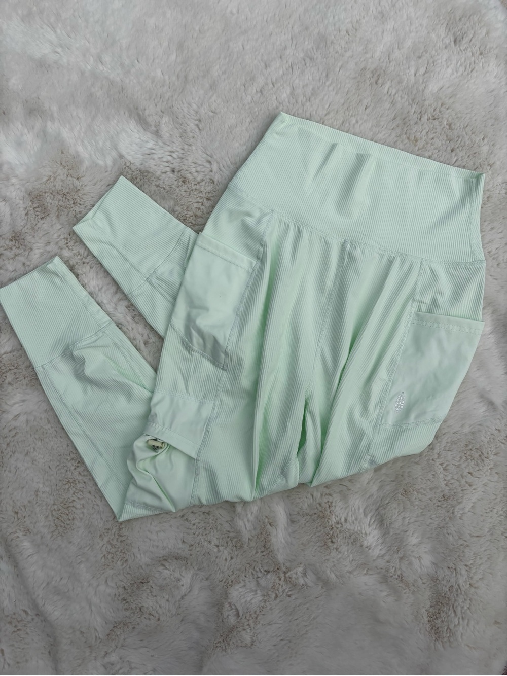 Free People Movement Light Mint Ribbed Joggers